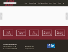 Tablet Screenshot of lesueurinc.com